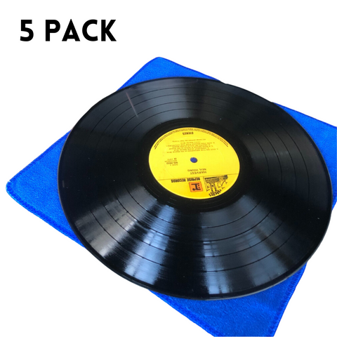 5 Pack of Vinyl Record Cleaning Cloths