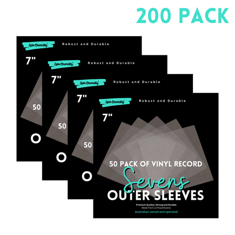 200 Pack of 7-inch Vinyl Record Outer Sleeves for 45 RPM Records