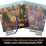 Clear vinyl record outer sleeves